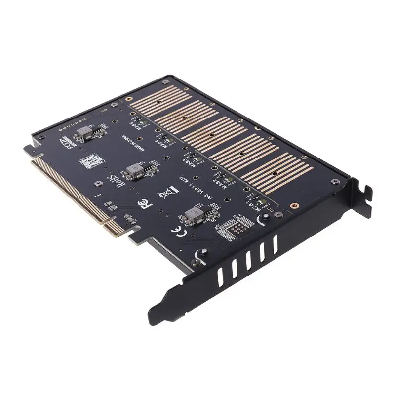 

PCIE5 m.2 SATA Expansion Card PCIE3.0 SATA 5xSSD 5xNGFF 5xM.2 RAID Array Card