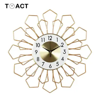 

Metal Wall Clock Fashion Luxury Wall Clocks Modern Design Decoration Living Room Art Hanging Watch Silent Home Decor Best Gift