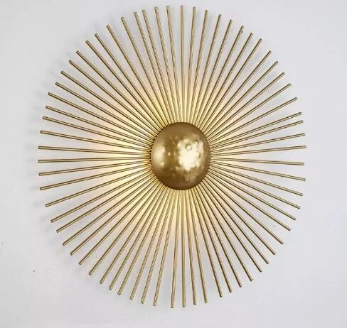 designer wall lights Gold Luxury Wall Lamp Background Home Indoor Living Room Bedroom Creative Fashion Lighting Modern Glass Ball Lights LED plug in wall sconce