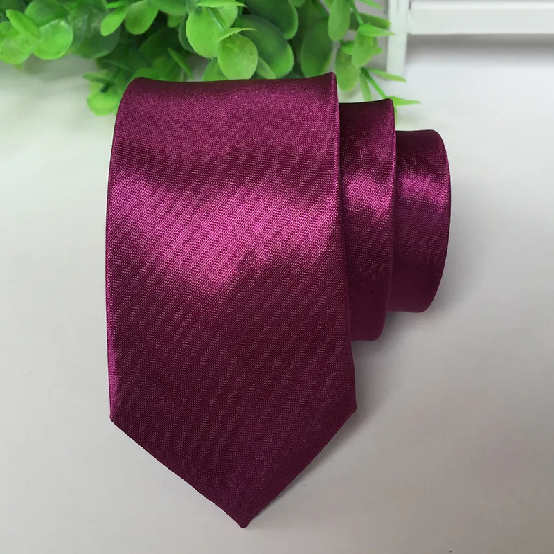 Necktie Мужские жаккардовые тканые одноцветные Свадебные банкетные вечерние галстуки, обтягивающие галстуки из полиэстера 5 см, шелковые атласные деловые галстуки - Цвет: Necktie