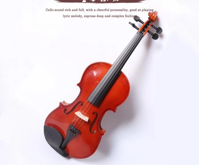 

4/4 full size natural violin craft violin and violin case mute bow string 4 string instrument suitable for beginners