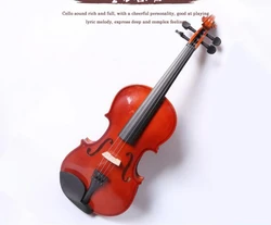 4/4 full size natural violin craft violin and violin case mute bow string 4 string instrument suitable for beginners 4/4 full size natural violin craft violin and violin case mute bow string 4 string instrument suitable for beginners
