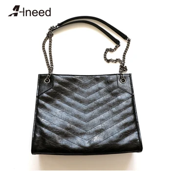 

ALNEED Bags for Women 2020 Large Capacity Genuine Leather Shoulder Bag Luxury Designer Handbag Ladies Tote Bolsas De Mujer