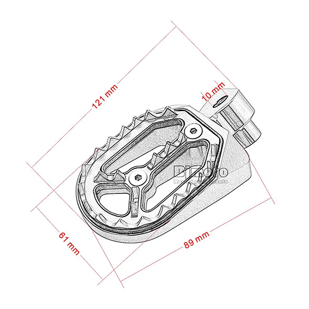 Для YAMAHA YZ 85/125/250 YZ250F WR250F 1999- YZ450F 2004- мотоцикл велосипед-внедорожник cnc ножная педаль Подножка для ног
