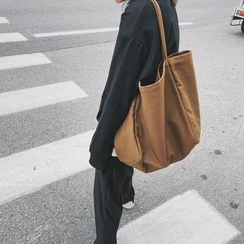 

Large Capacity Bag for Women Shopping Bags Tote Bag Solid Color Shoulder Large Capacity Female Casual Handbags Bolsa Feminina