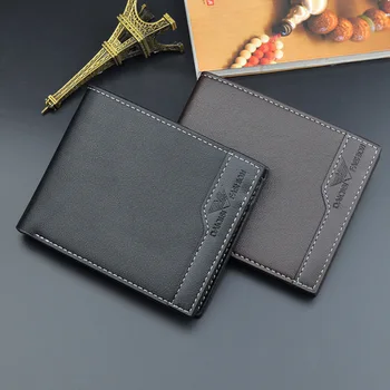

Men's Wallet Men's Short Three-fold Open Fashion Wallet New Multi-card Leisure Large Capacity Male Coin Purse Wholesale Wallets
