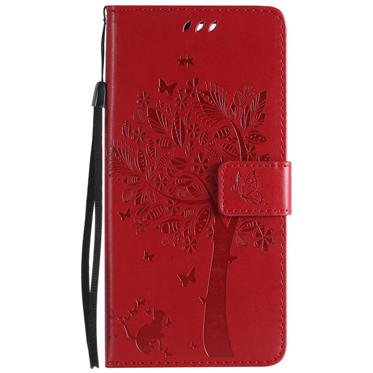 Чехлы-бумажники из искусственной кожи для iPhone 11 Pro Max X XS MAX XR 6 6S 7 8 Plus, откидная крышка, подставка для iPhone 5, 5S, SE, отделения для карт, чехол для телефона - Цвет: Red