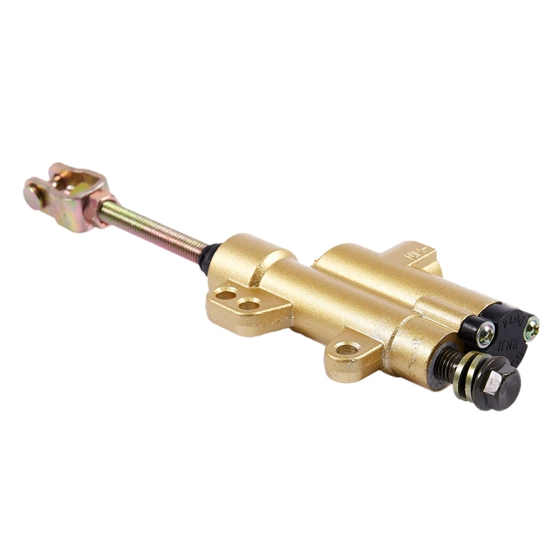 Rear Motorcycle Dirt Pit Bike ATV Hydraulic Foot Master Brake Cylinder Gold |