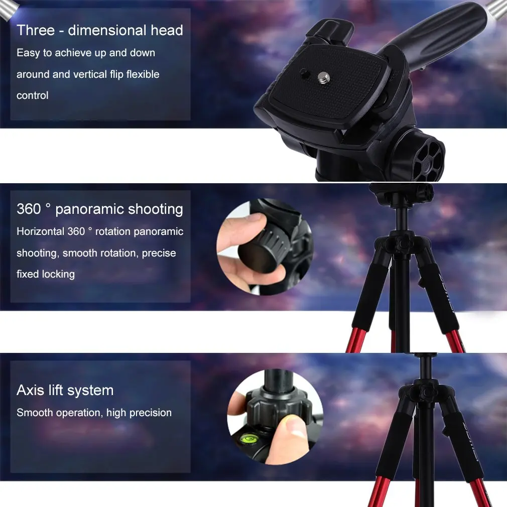Zomei Professional Aluminium Camera Tripod Portable Travel Tripod Accessories Stand with Pan Head for SLR DSLR Digital Camera