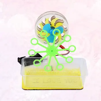 

DIY Automatic Bubble Blowing Machine Manual Assembly Model Interesting Scientific Experiments Educational Toys