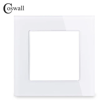

Coswall Luxury Wall Crystal Tempered Glass Panel Frame DIY Parts For C1 Series Black White Gold Red