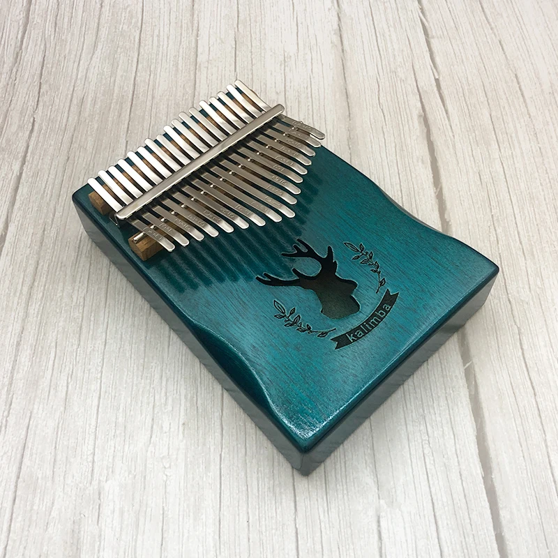 17 ключ палец калимба Paino Mbira Sanza большой пианино карманный размер поддерживающая