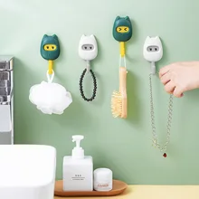 

6/3PCS Perforation-free Creative Hook Seamless Hook Kitchen Bathroom Wall Sticky Hook Door Rear Storage Rack Storage Organize