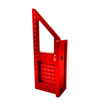 

Woodworking Line Scribe Ruler Aluminum Alloy Angle Gauge Measuring Tools 45 90 Degree Scribe