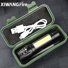 Zoom recarregável portátil led lanterna XP-G q5 flash light tocha 3 modos de iluminação acampamento luz mini lanterna led