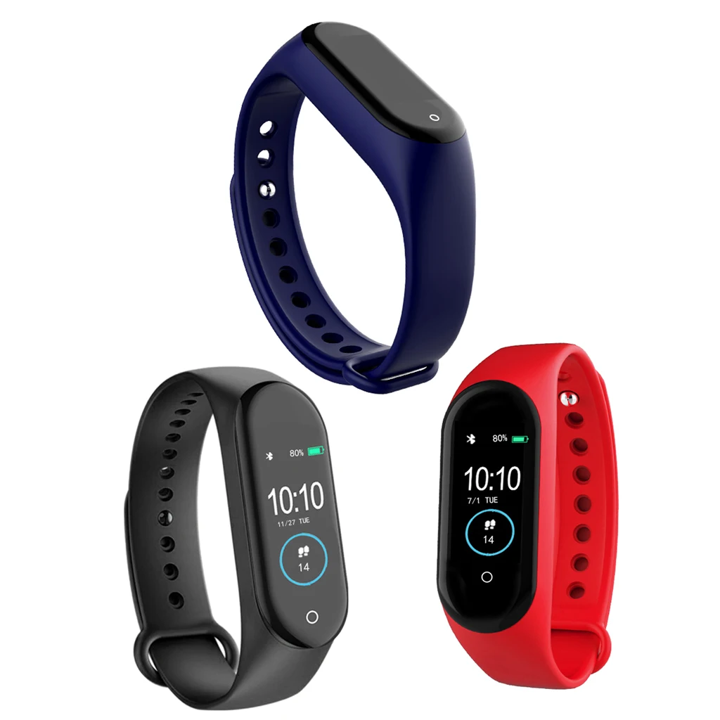 

M4 Smart Watch Bracelet Wristband Fitness Tracker Blood Pressure Heart Rate Monitor