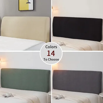 

All-inclusive Headboard Elastic Bed Head Cover Solid Color Bedhead Cover Dustproof Bed Head Back Protection Home Decoration