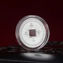 Type 2 S999 серебряное квадратное круглое отверстие монета инвестиция памятная монета серебряный кулон стерлингового серебра ювелирные изделия Праздничный Подарок 2g - Цвет камня: Type 2
