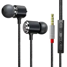 Классный металлический сабвуфер 3 5 мм In ear проводные наушники с