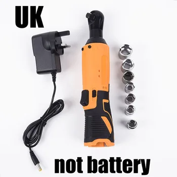 

2V Cordless Right Angle Wrench Ratchet Kit 3/8 inch 35Nm with Sockets Charger without battery 280RPM Yellow tools herramientas