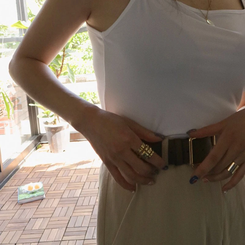 Peri'sBox Multi Layered Wrapped Spiral Geometric Rings Brass Gold Rings for Women Circle Polished Statement Rings 2019 Fashion - Image 5