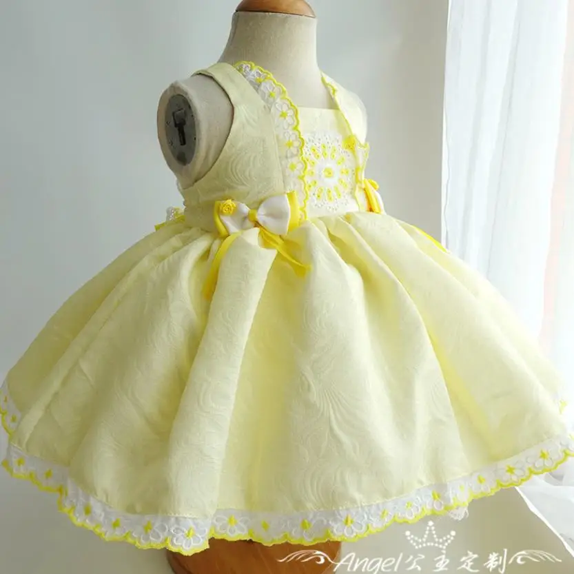 

Miayii Baby Clothing Spanish Vintage Lolita Ball Gown Lace Stitching Birthday Party Easter Cute Princess Dresses For Girl A54