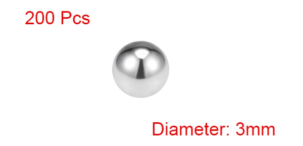 Uxcell 50-1000 шт 2 мм 2,5 мм 3 мм 3,5 мм 4 мм 4,5 мм 5 мм подшипниковые шарики 304 из нержавеющей стали G200 прецизионные шарики