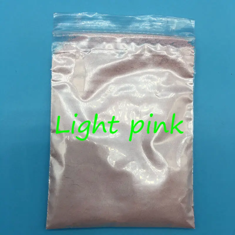 light pink 10 г Косметическая слюда пигментные порошки безопасны для использования для помады, макияжа, теней для век, мыла 60 цветов жемчужная пудра пигменты для дизайна ногтей - Цвет: light pink