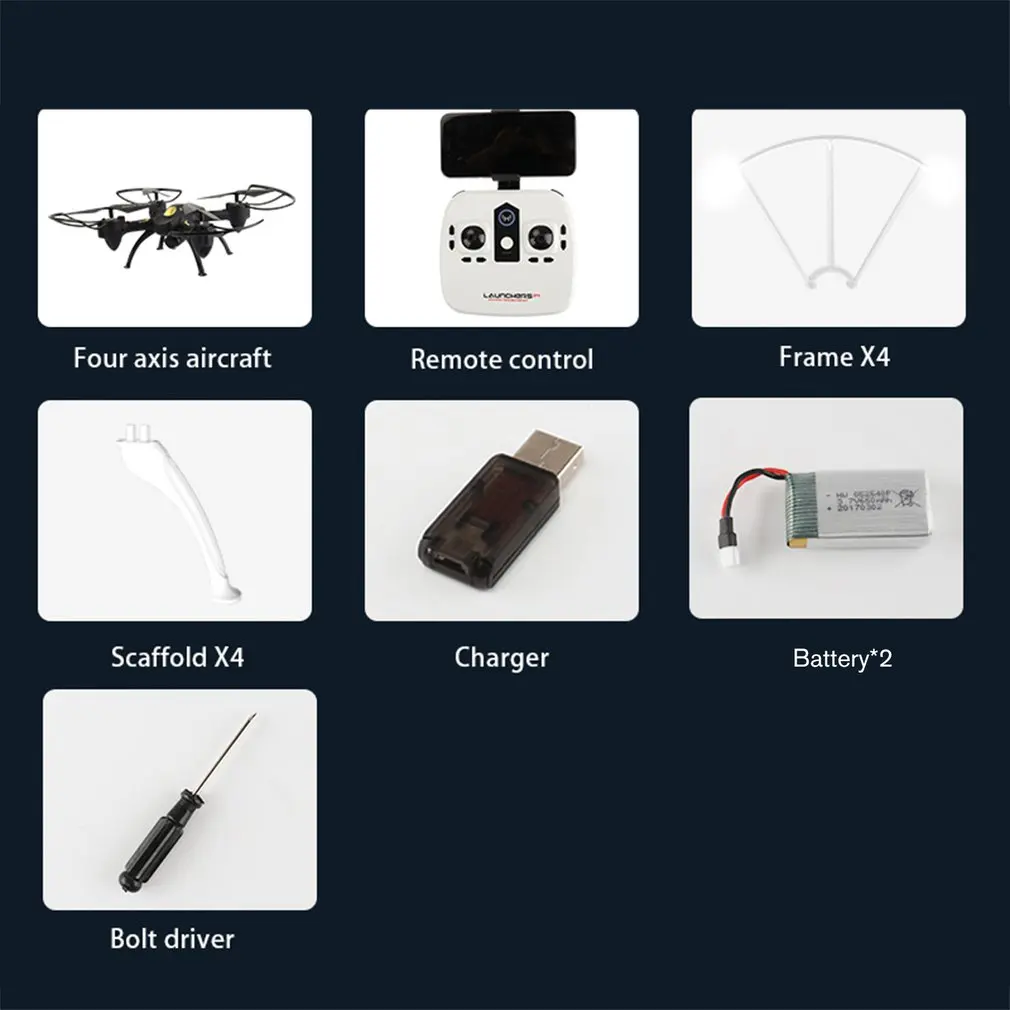 B 720P WiFi 2B S19 WiFi FPV Mini RC Дрон с камерой удержание высоты 3D переворачивает Безголовый режим RC вертолет самолет+ 3,7 V Li батарея - Цвет: B 720P WiFi 2B
