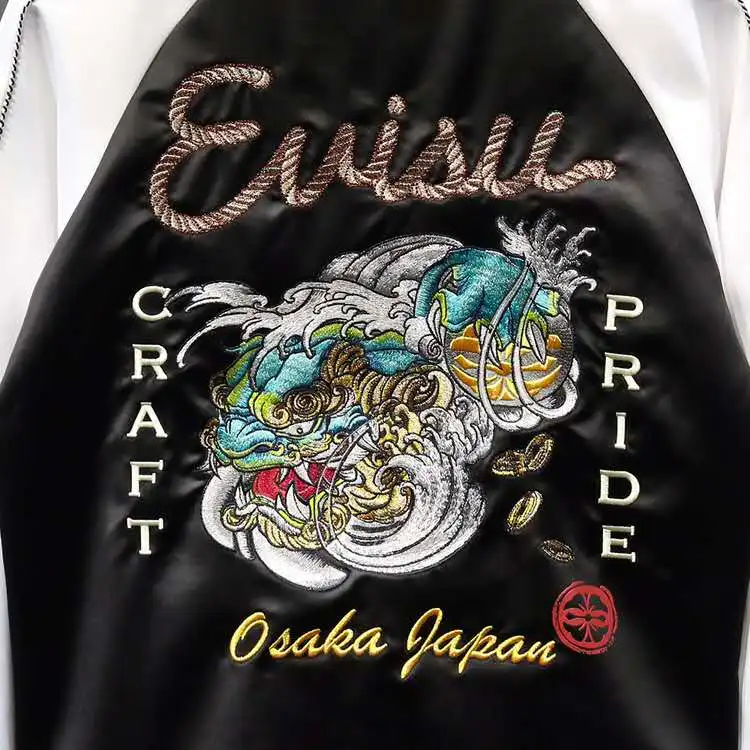 Аутентичная зимняя мужская куртка Evisu, цветной топ с единорогом, качественная модная повседневная куртка с вышивкой, дышащий Мужской Хлопковый тренч