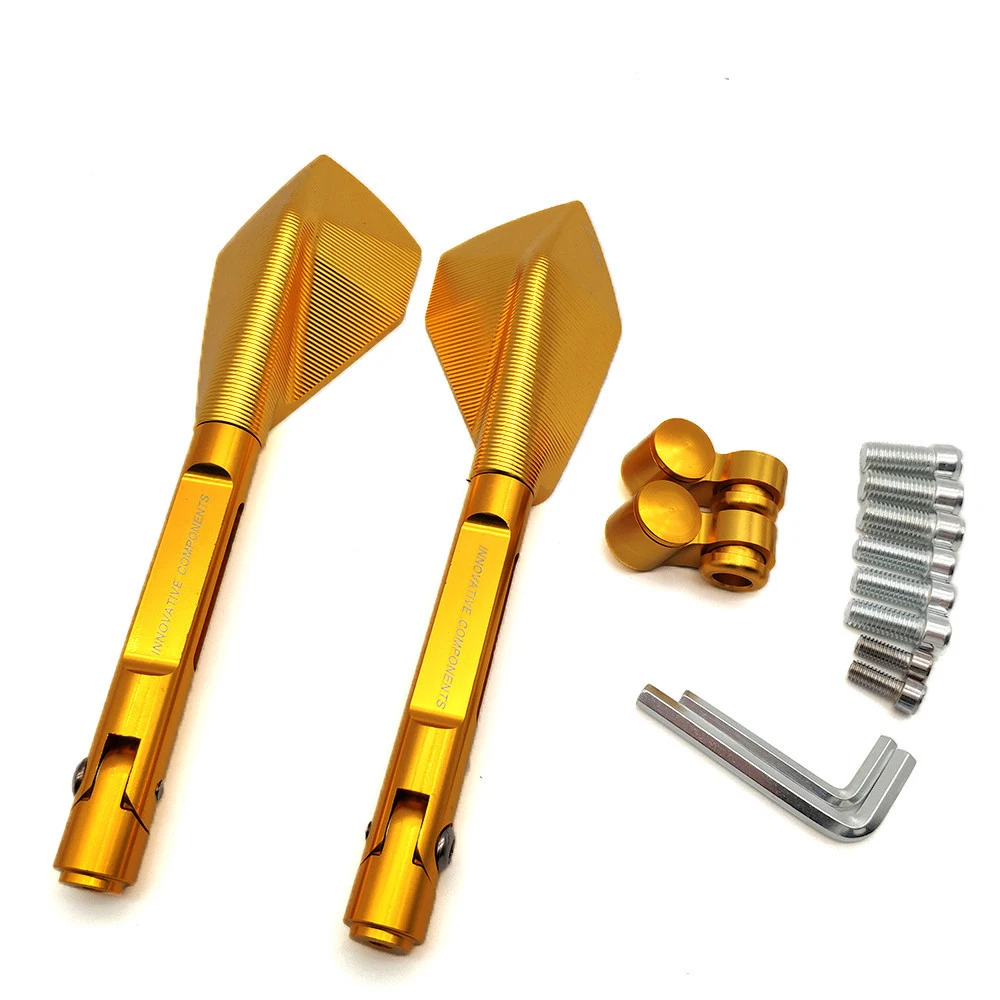 CNC универсальное мотоциклетное зеркало заднего вида боковые зеркала Мотоциклетные аксессуары для Kawasaki ZX14R Z1000SX Z750 Z1000 Z650 Z900 Z800