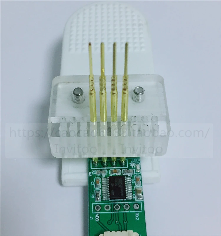 

Double row 7 pins, spacing 2mm PCB Test Rack Clamp Fixture Spacing 2.54 Probe Download Program Burning Single and Double Rows