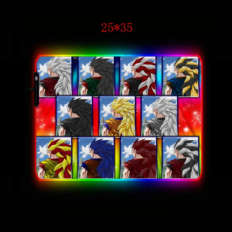 Mairuige Dragon Ball Аниме игровой компьютерный коврик для мыши RGB большой коврик для мыши геймер XXL большой коврик Mause PC Настольный игровой коврик с подсветкой
