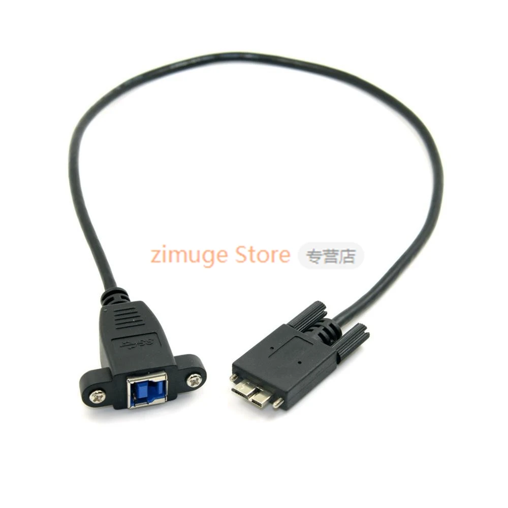 Micro USB3.0 A штекер с винтами для USB3.0 B задняя панель Удлинительный кабель