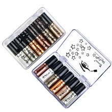 6 шт./компл. макияж глаз, серебро, розовое золото, Цвет Жидкий блеск подводка для глаз Новые блестящие глаза вкладыши для Для женщин глаз пигмент корейская косметика