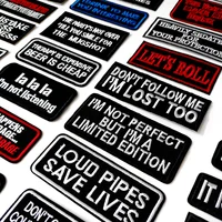 Purchase Written Words Cloth Mend Decorate Iron-On Patches: Buy Apparel Sewing Decoration Applique Sew-On Patches for Clothing Online - Image 6