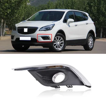 

CAPQX For Buick Envision 2014-2017 Front Bumper Fog Light Cover Lid Foglight Frame Shell Fog Lamp Trim Cap Plate Garnish Hood