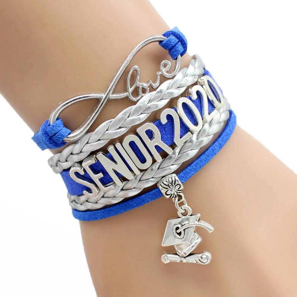 

Infinity Love Senior 2018 2019 2020 2021 Graduates Graduation Gift Jewelry Bracelets for Women