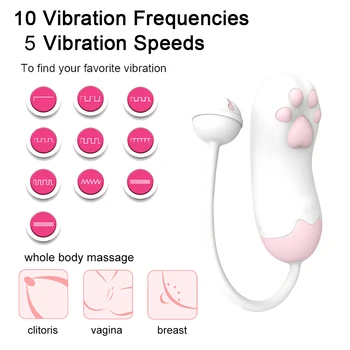 Cat Claw Vibrators Sex Toys For Women G-spot Massage Clitoris Stimulator Female Masturbation APP Bluetooth Jumping Eggs Sex Toys 3