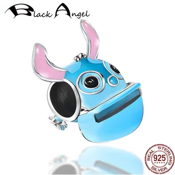 

Original Design Cute Cartoon Stitch Beads 925 Sterling Silver Charms Fit Women DIY Bracelet 925 Silver Jewelry