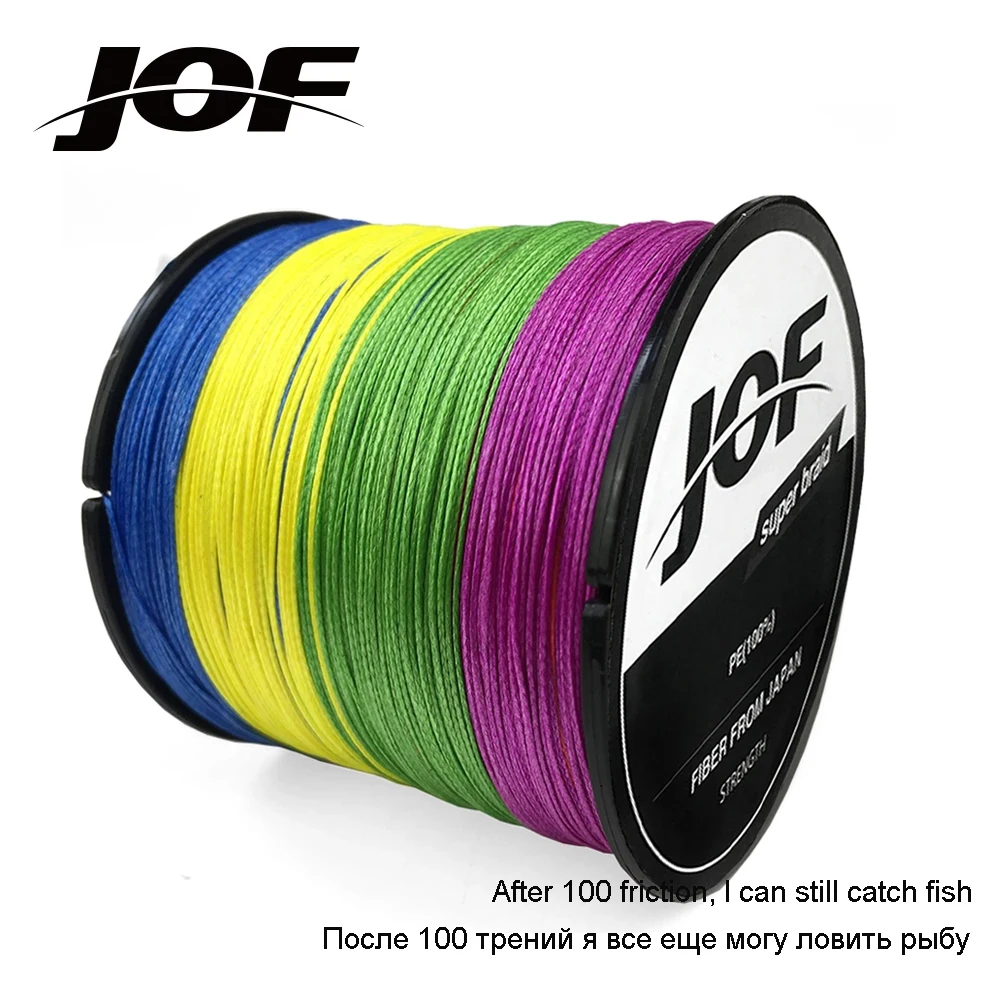 

JOF Strong 500M 8 Strand Weaves PE Braided Fishing Line Multifilament Tresse 8 Brins Pour La Peche Carp Fishing Accessories