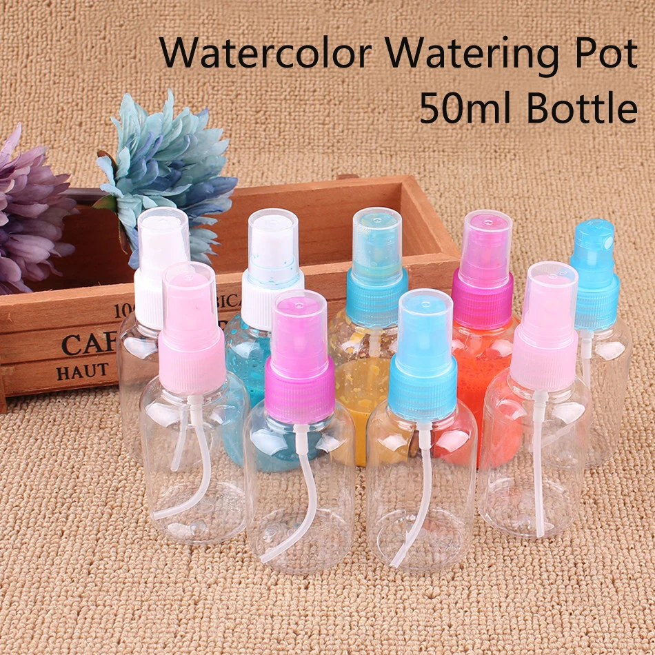 50ml Watering Pot Bottle Artist Painter Watercolor Moisturize Gouache DIY Watering Pot Spray Art Tool Single Bottle