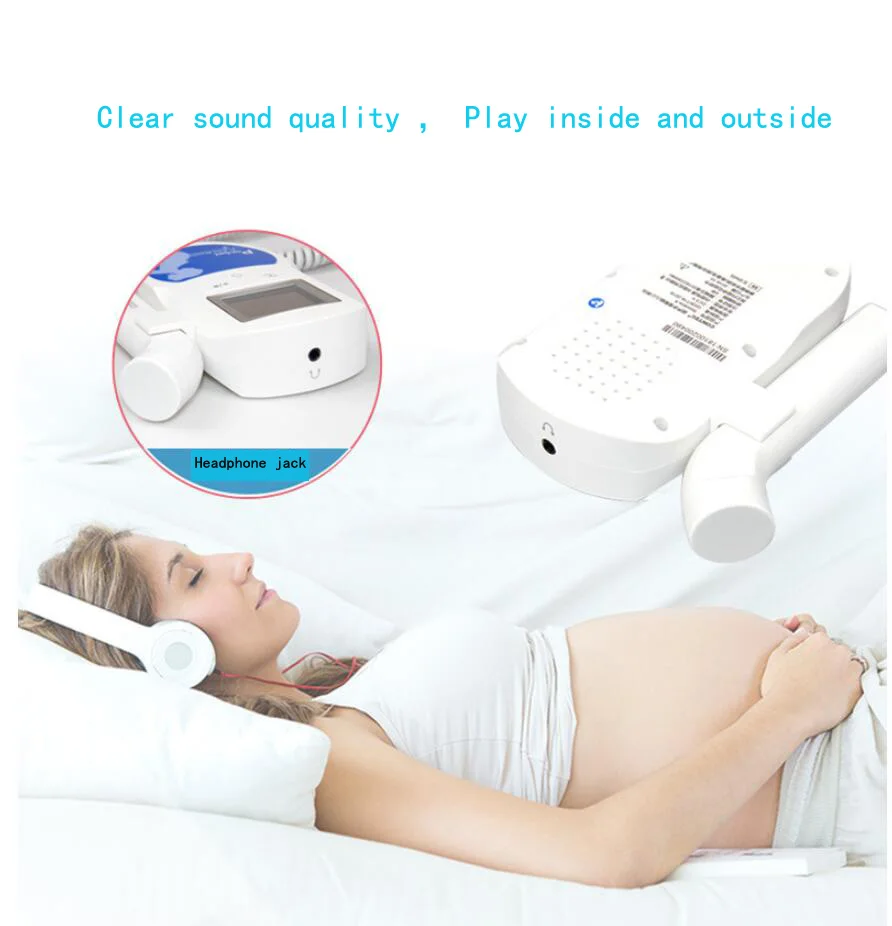 Монитор сердцебиения плода для беременных женщин прослушивание фетального сердца домашний допплеровский монитор звука плода движение плода