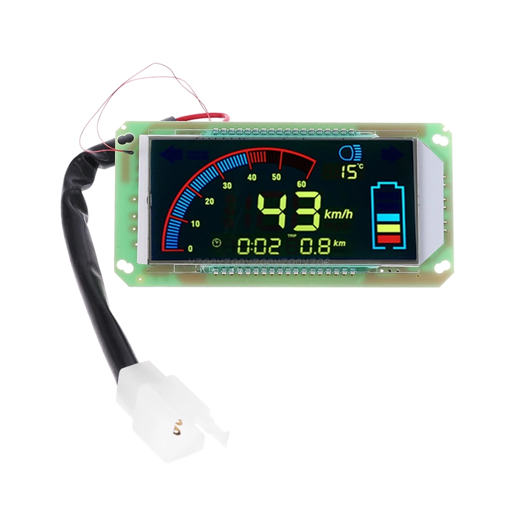 

Voltmeter Speedometer for Electric Motorcycle 48-72V Multifunction Voltmeter Thermometer Speedometer Dashboard Au22 19 Dropship