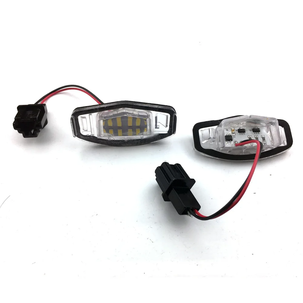 2 лампы ксенон белый светодиодный номерной знак огни для Honda Civic7 01-05 Civic8 2006 City 4D 03-09 ошибок canbus