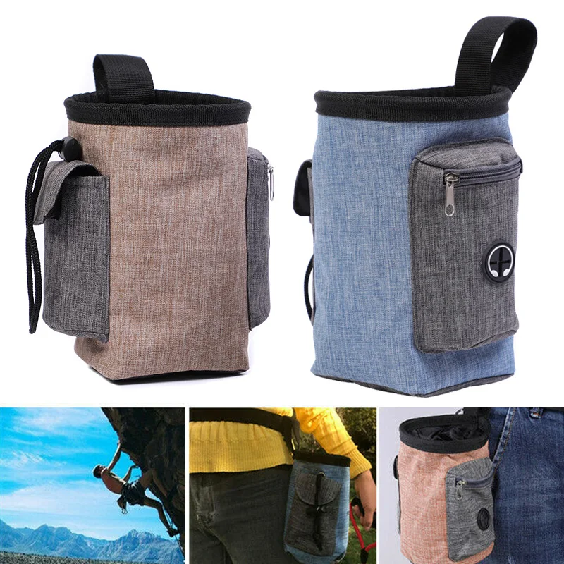 

Rock Climbing Chalk Bag Pouch Outdoor Sport Non-slip Pet Training Snack Waist Bag ALS88