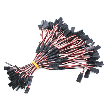 

10Pcs Y Type 15cm 3Ways 60 Core Filaments DuPont Wire Extension Leads For Airplane Model Steering Serve Motor Black-Red-White