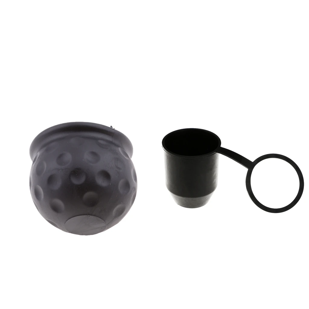 2Pcs Car Trailer Camper Tow Bar Ball Protective Cover 50mm Cap