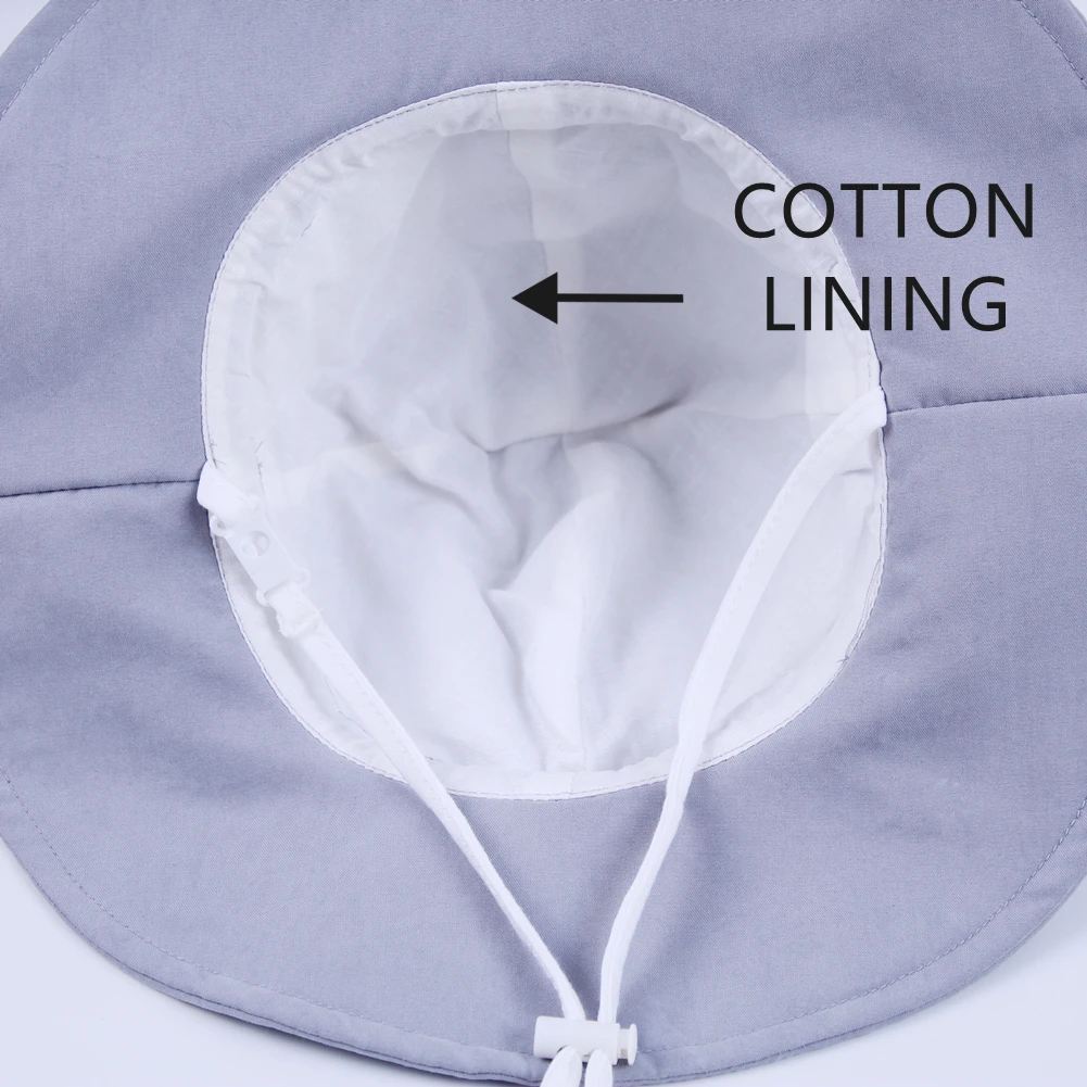 Connectyle Baby Girls Sun Hat Wide Brim Lightweight Adjustable Packable UV Sun Protection Outdoor Travel Bucket Play Hat