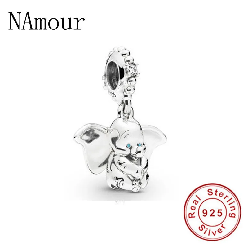 925 sterling free shipping best friend dinosaur girl elephant diy bead fit Original Pandora charms Bracelet jewelry F279 - Цвет: B025